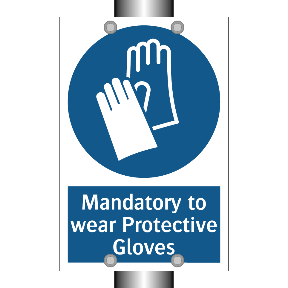 Mandatory to wear Protective Gloves