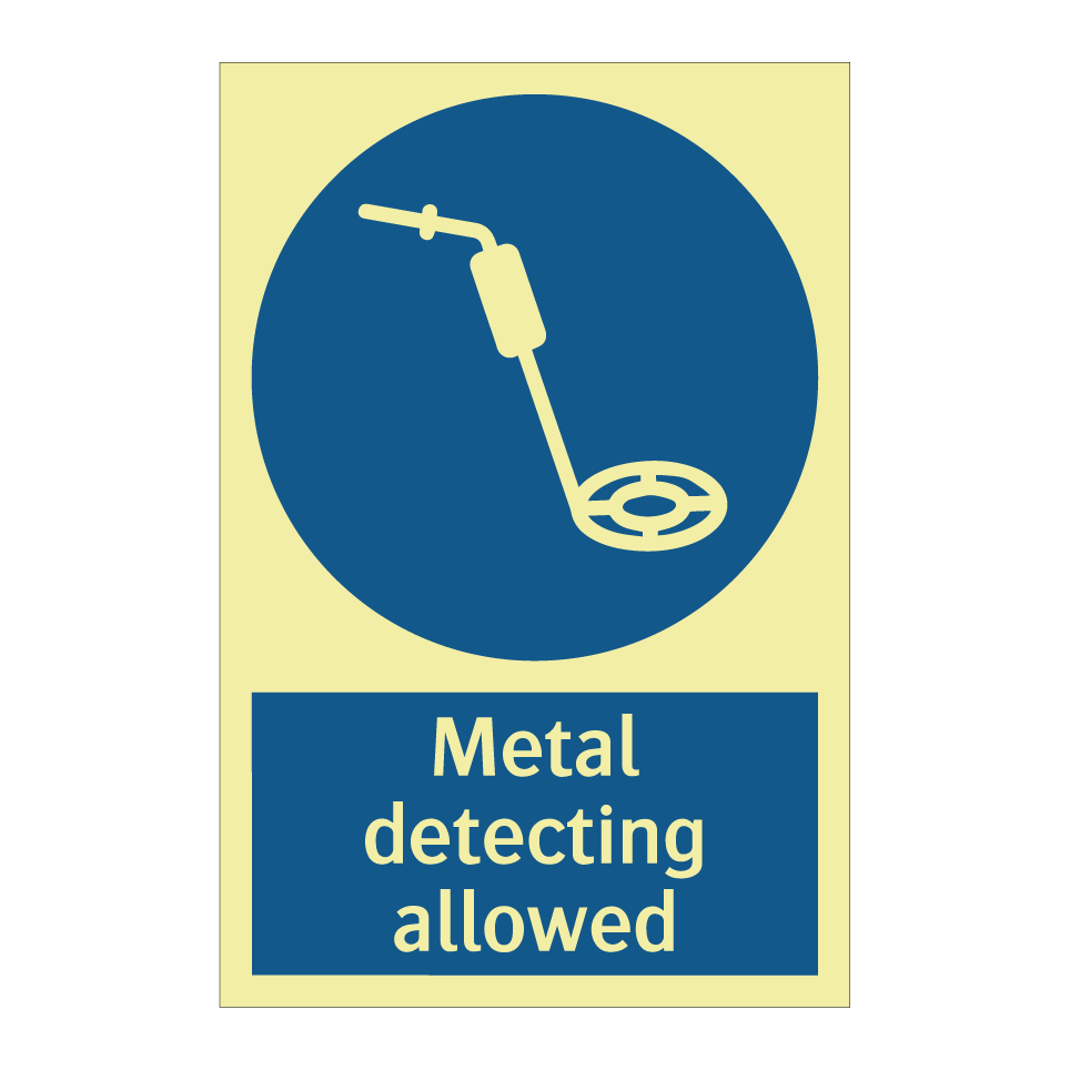 Metal detecting allowed