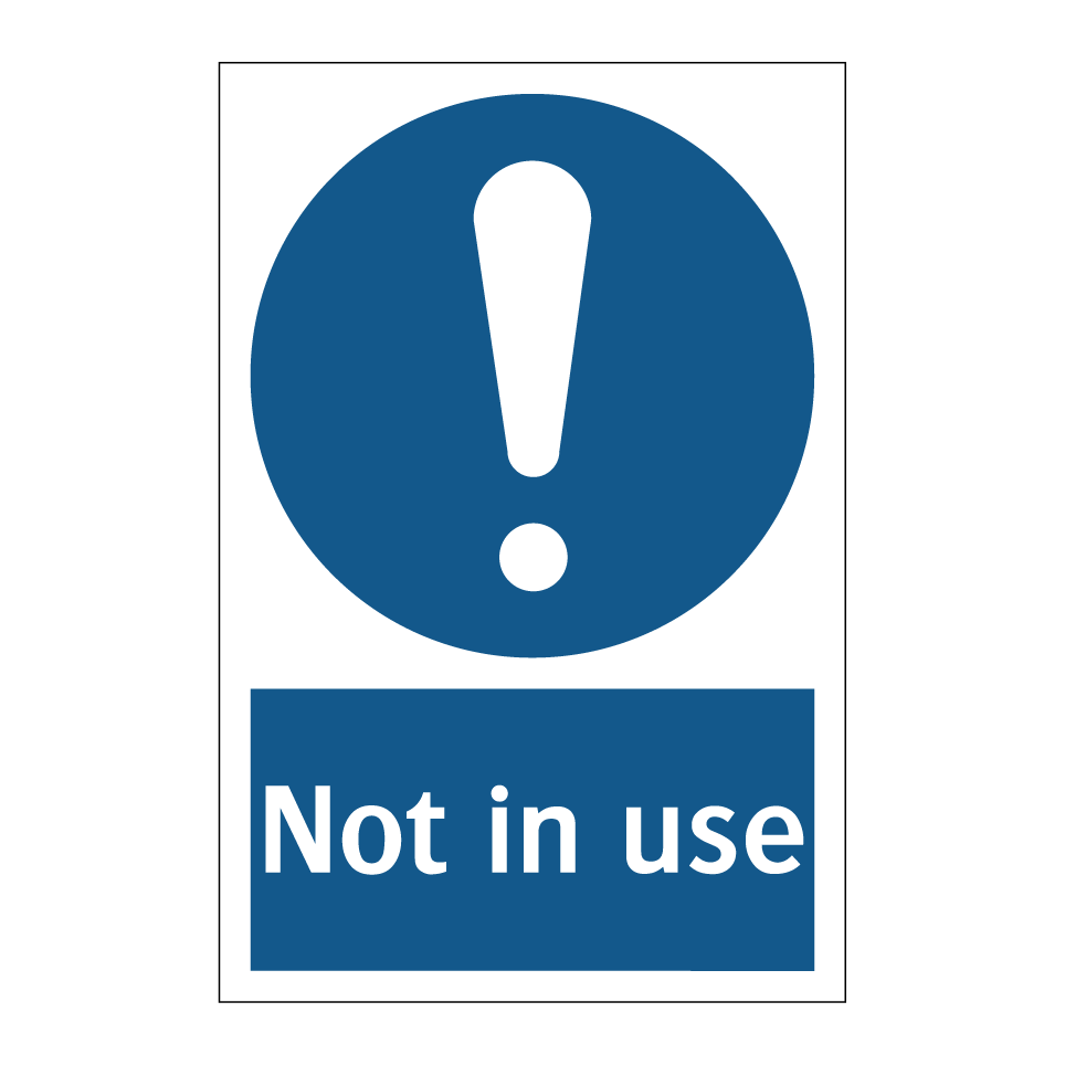 Not in use