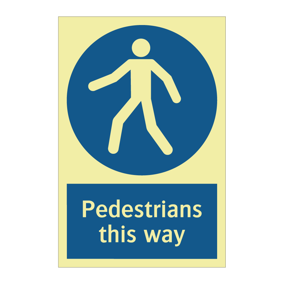 Pedestrians this way