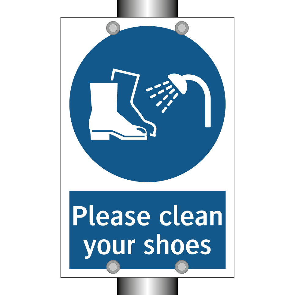 Please clean your shoes