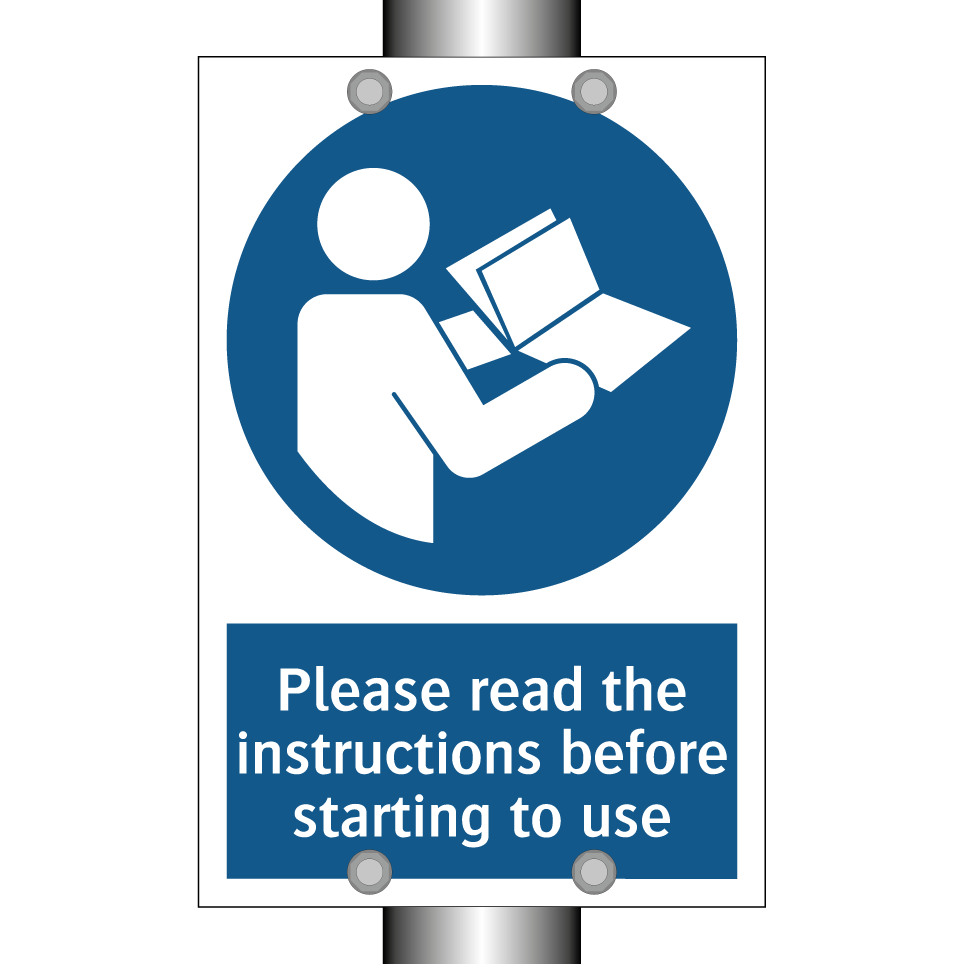 Please read the instructions before starting to use