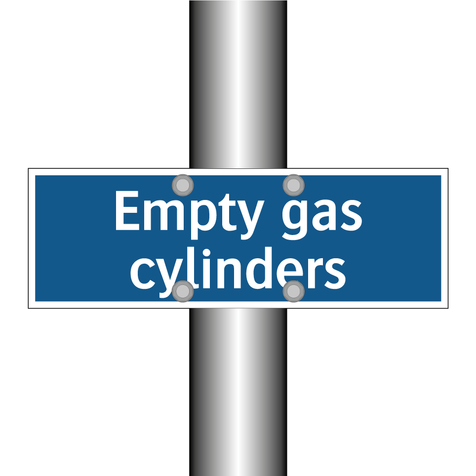 Empty gas cylinders