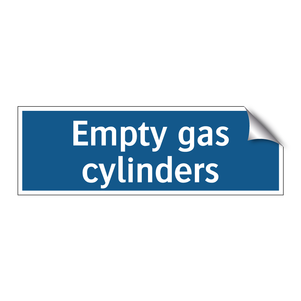 Empty gas cylinders