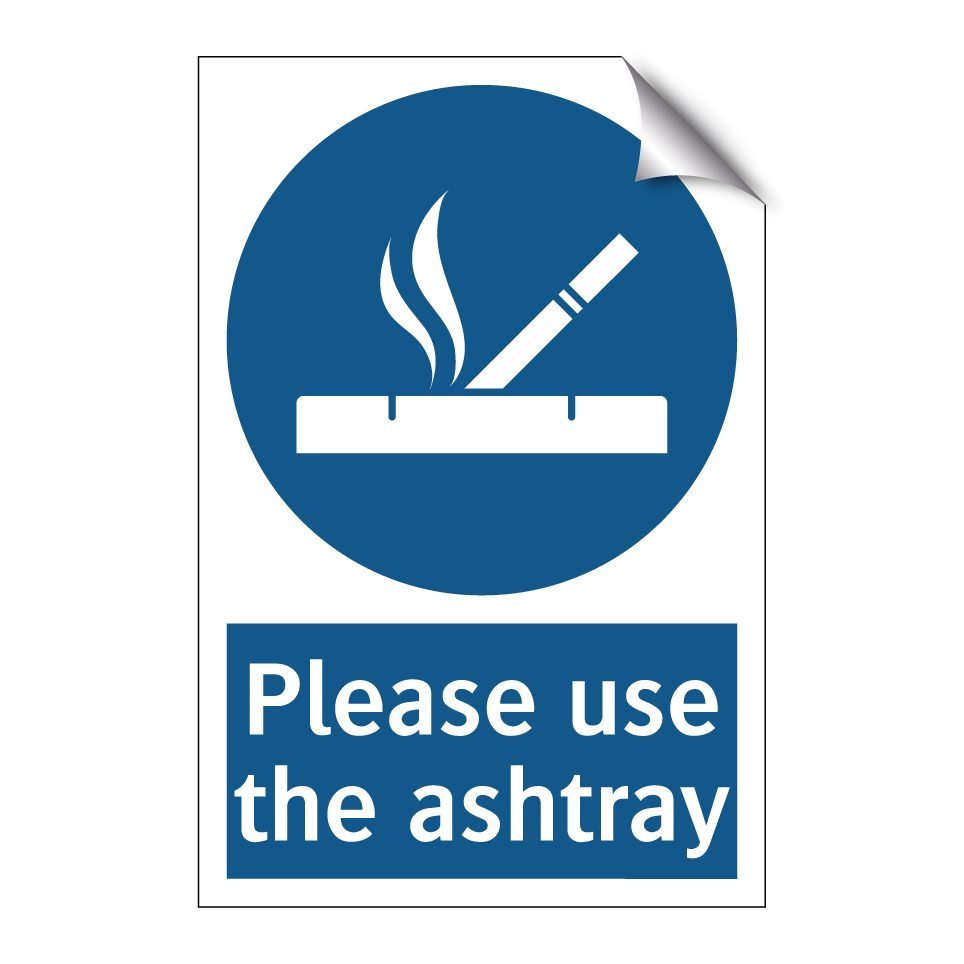 Please use the ashtray