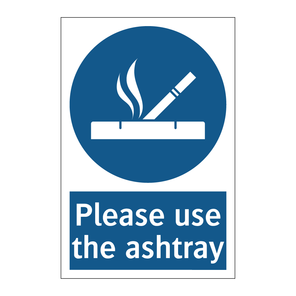 Please use the ashtray