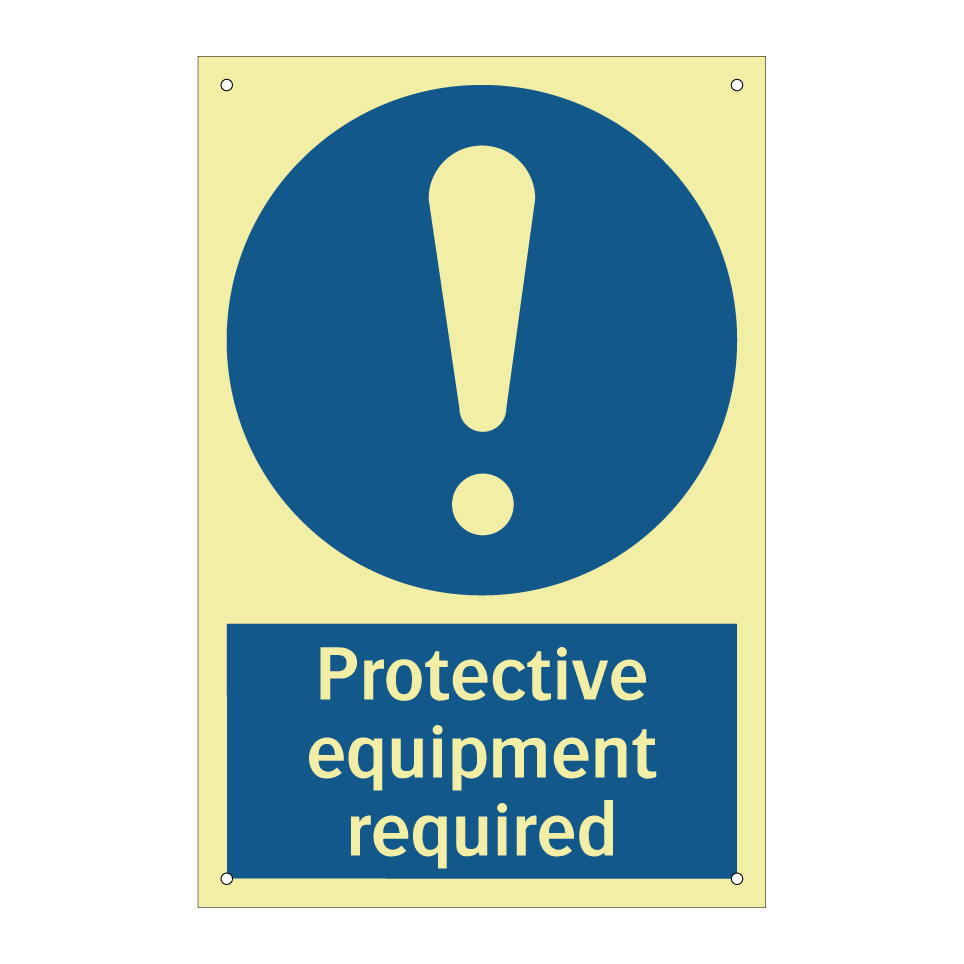 Protective equipment required