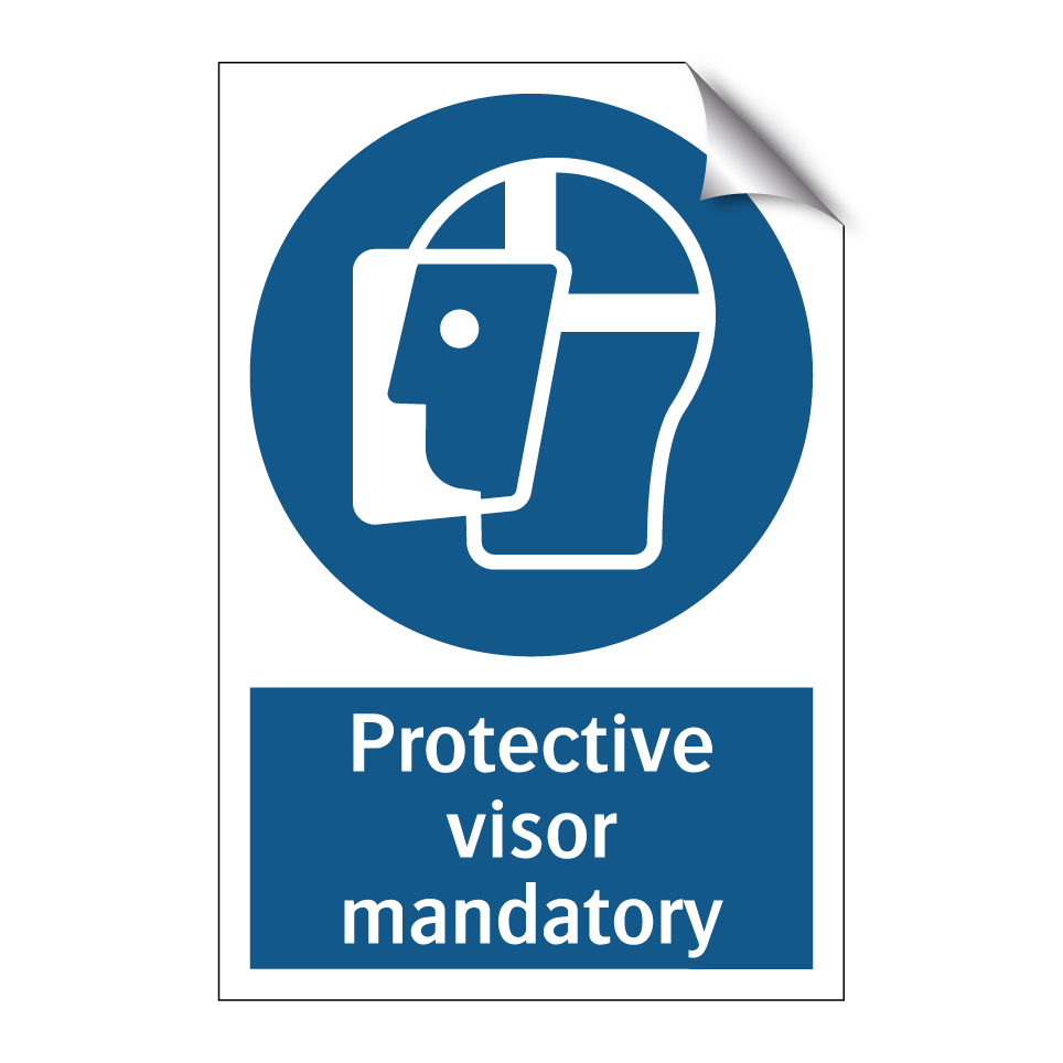 Protective visor mandatory
