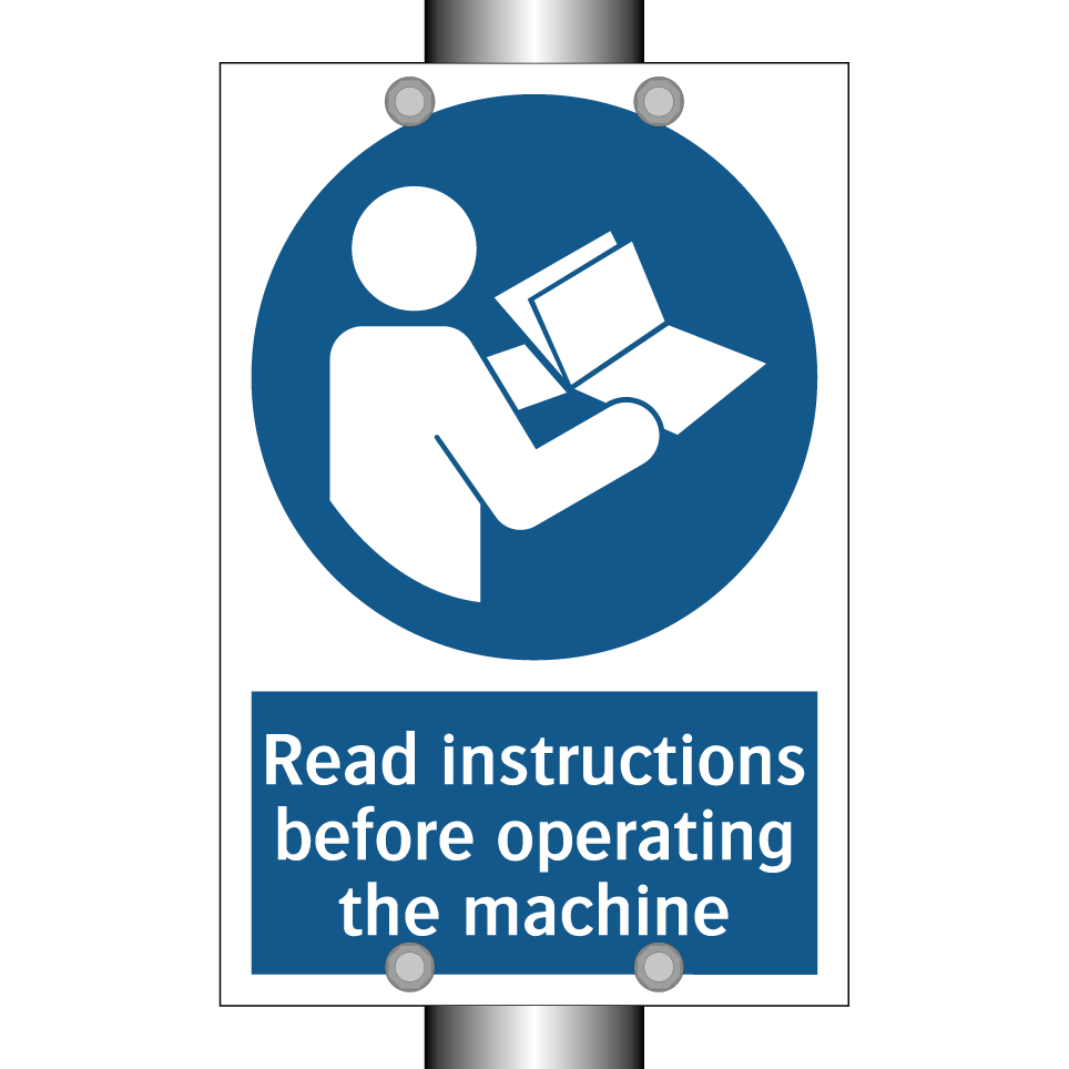 Read instructions before operating the machine