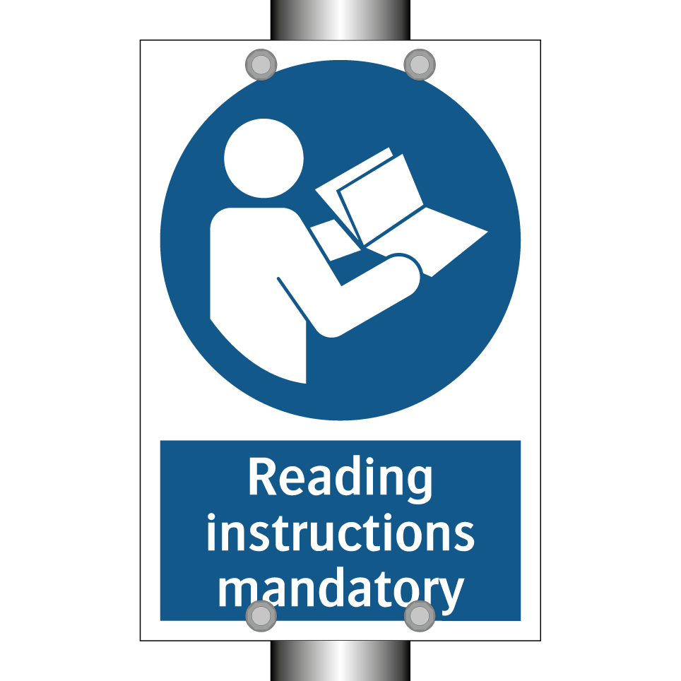Reading instructions mandatory