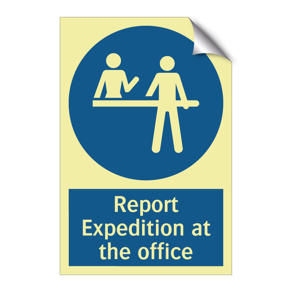 Report Expedition at the office