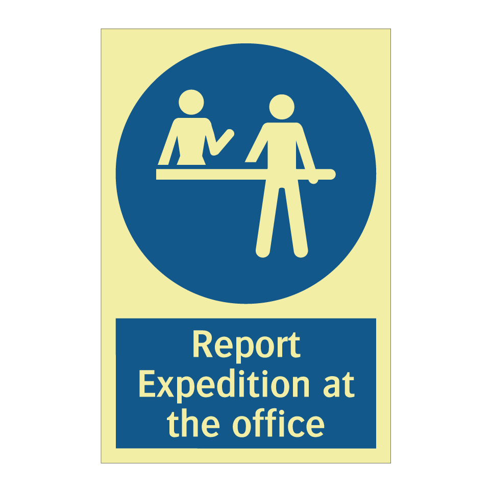 Report Expedition at the office