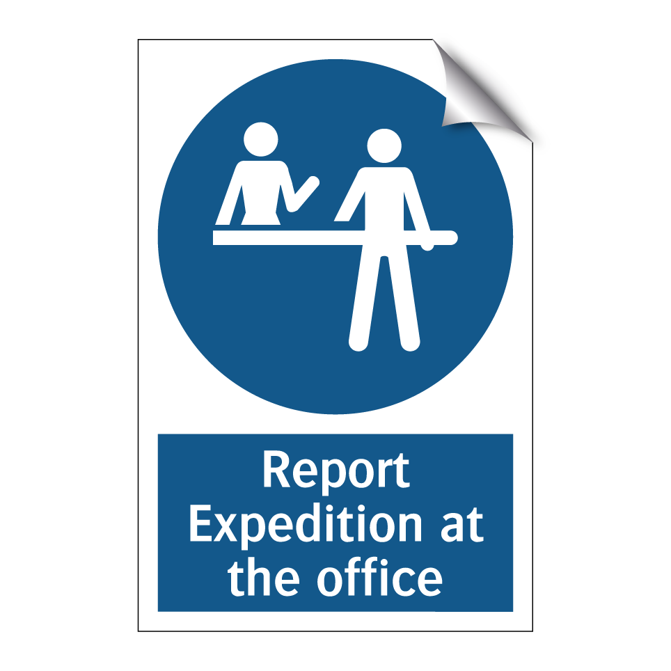 Report Expedition at the office