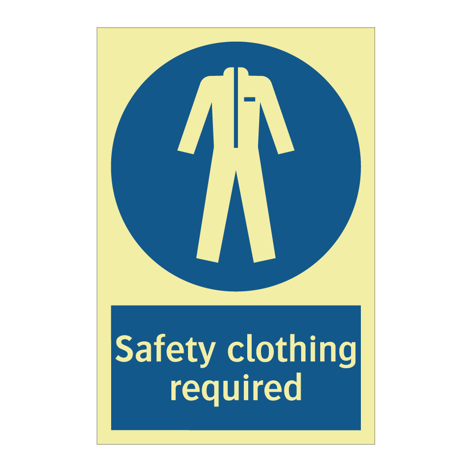 Safety clothing required