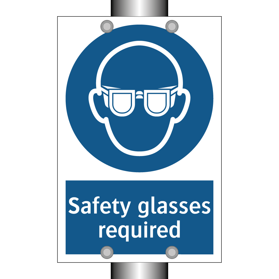 Safety glasses required