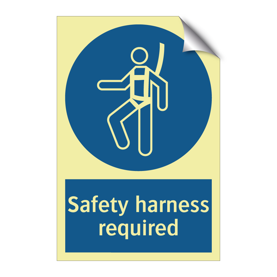 Safety harness required