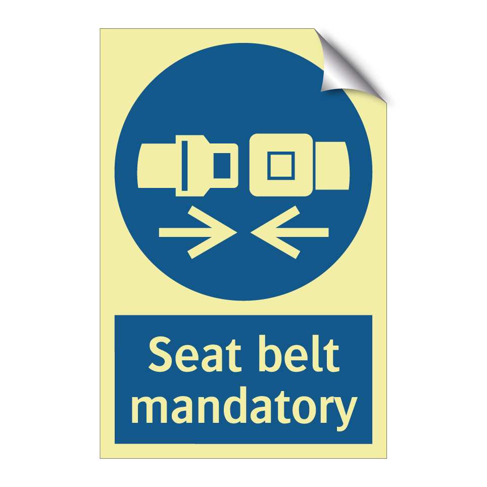 Seat belt mandatory