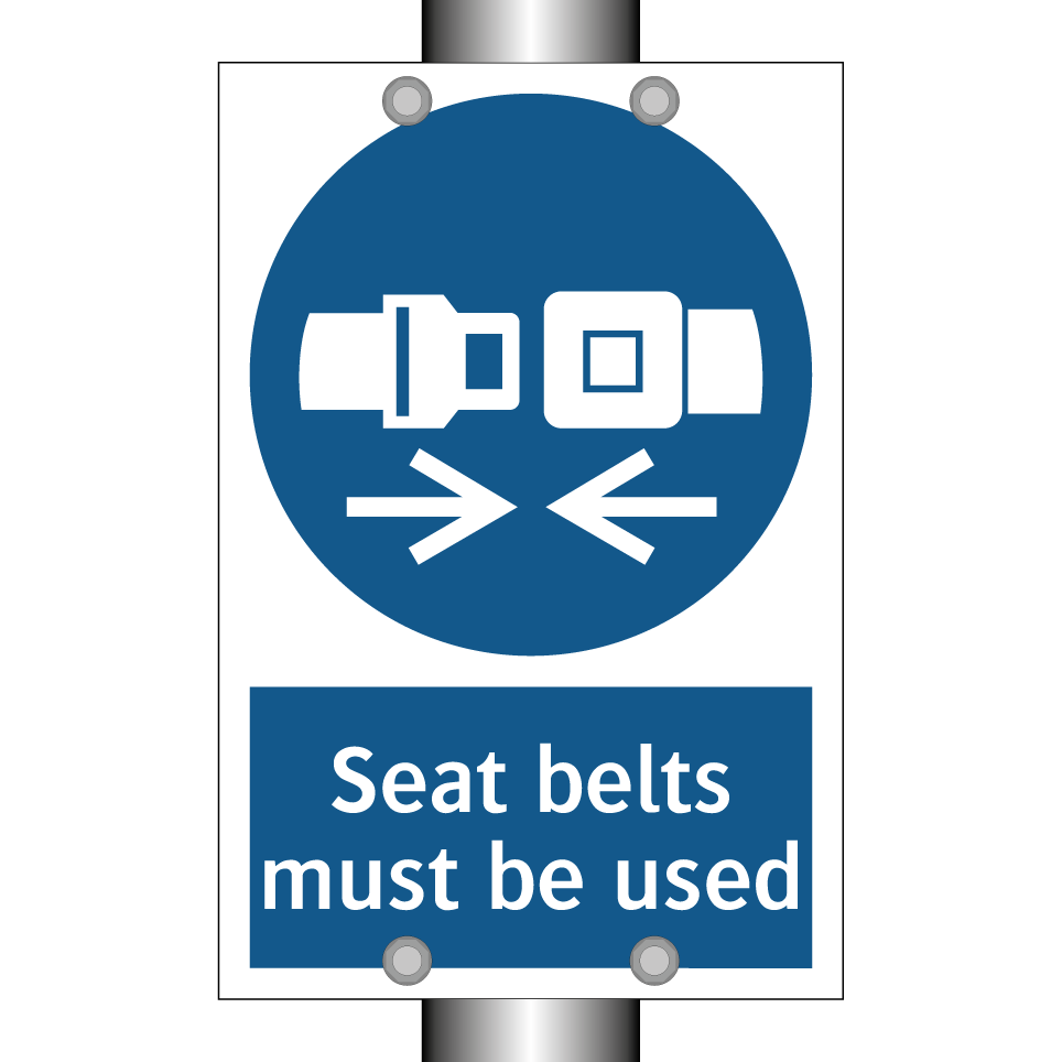 Seat belts must be used