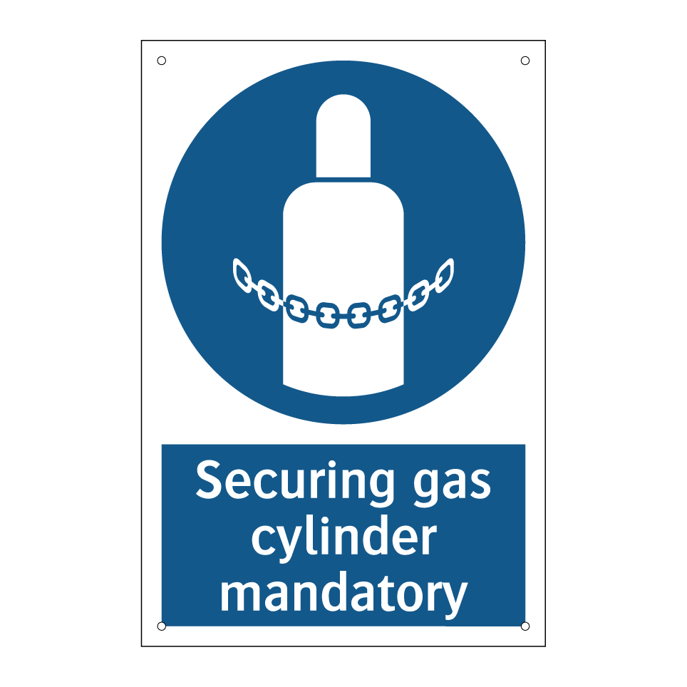 Securing gas cylinder mandatory