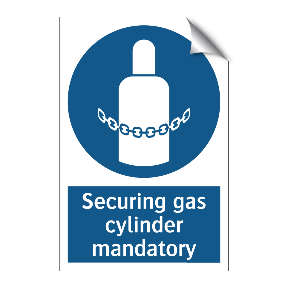 Securing gas cylinder mandatory