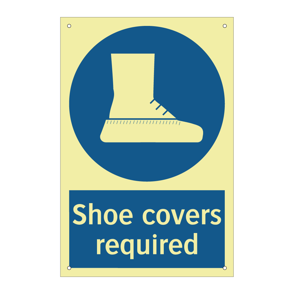 Shoe covers required