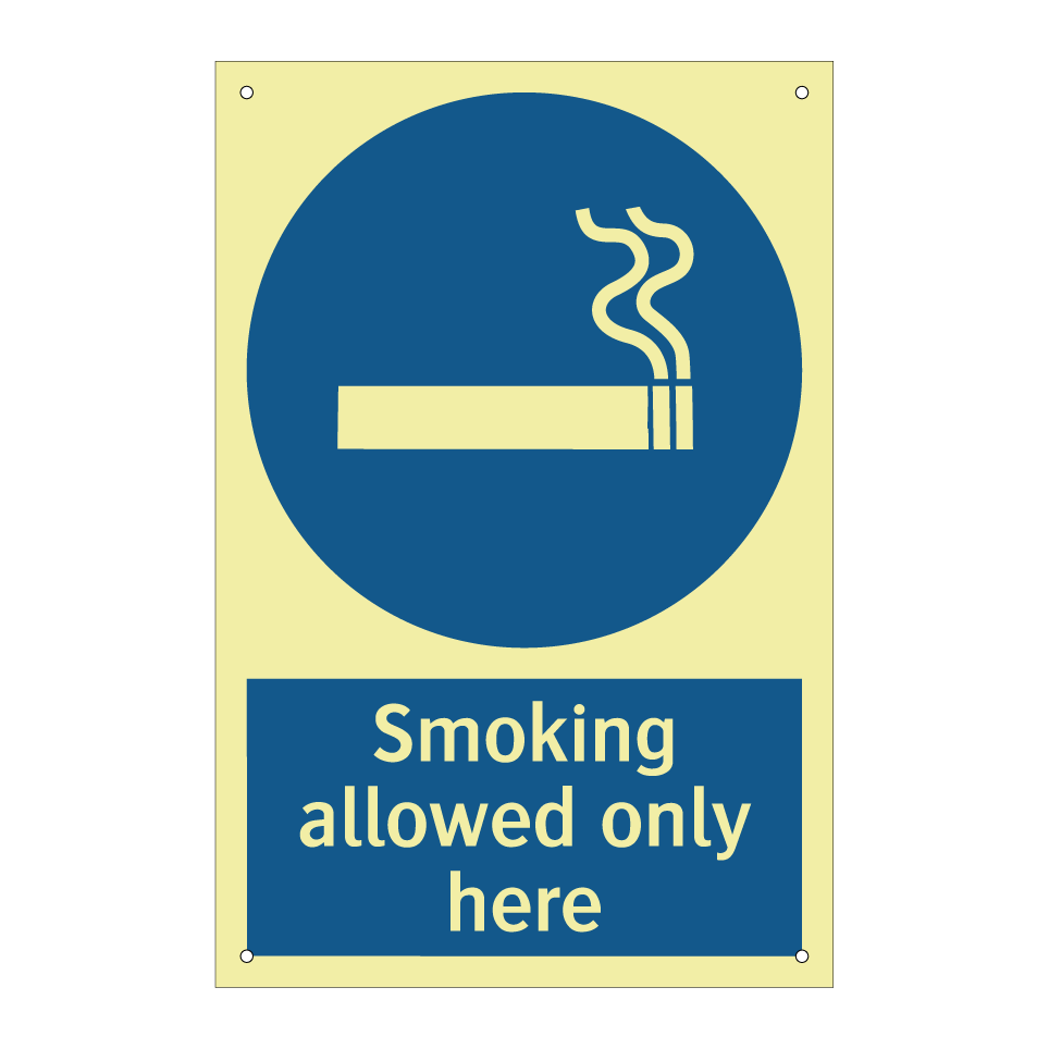 Smoking allowed only here