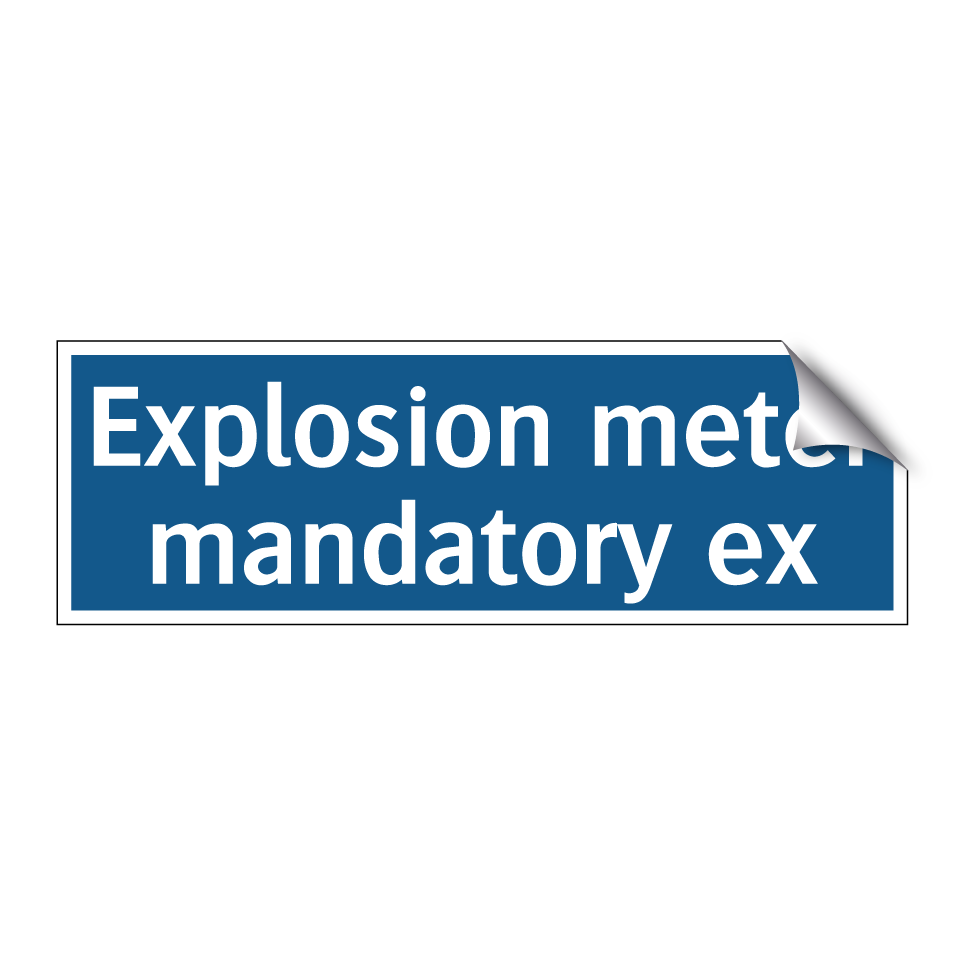 Explosion meter mandatory ex