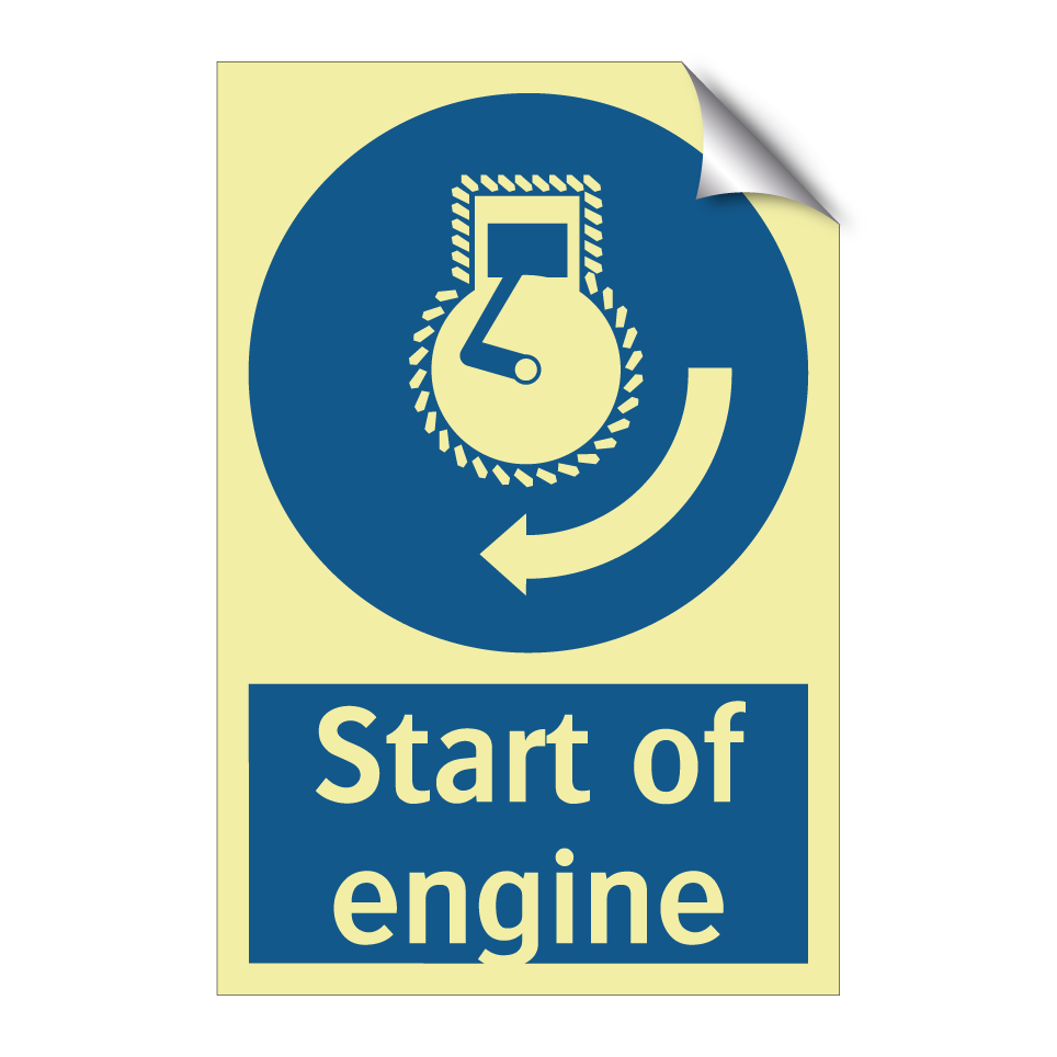 Start of engine