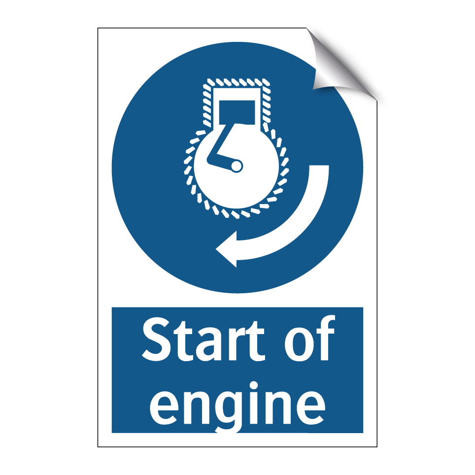 Start of engine