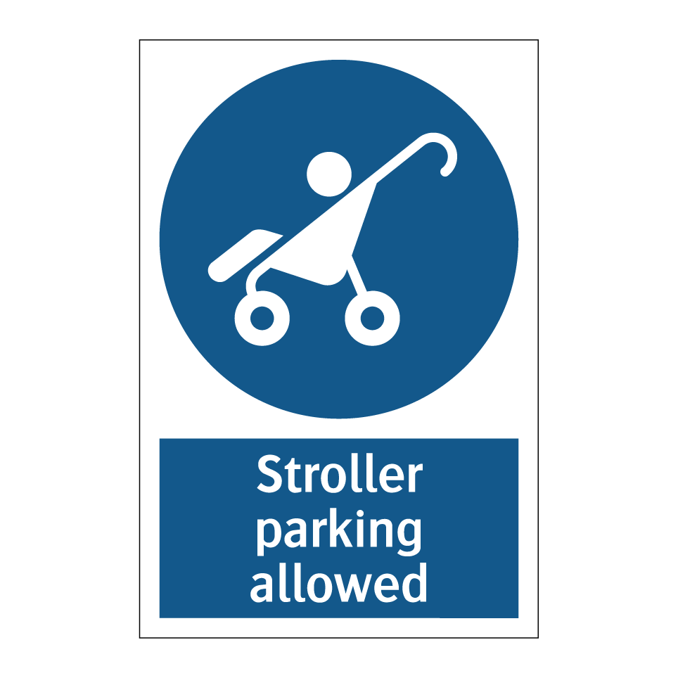 Stroller parking allowed