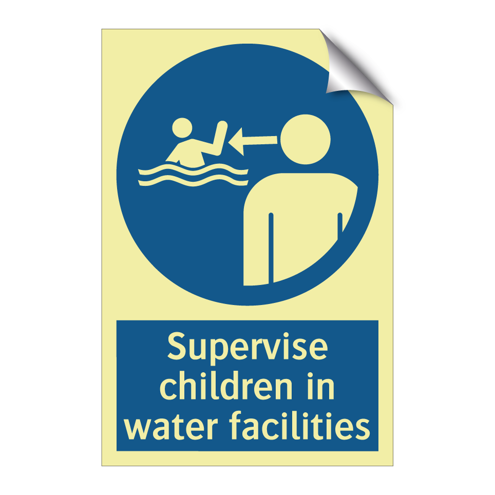 Supervise children in water facilities