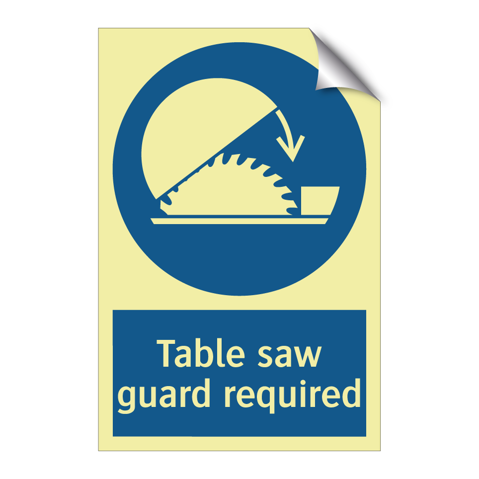 Table saw guard required
