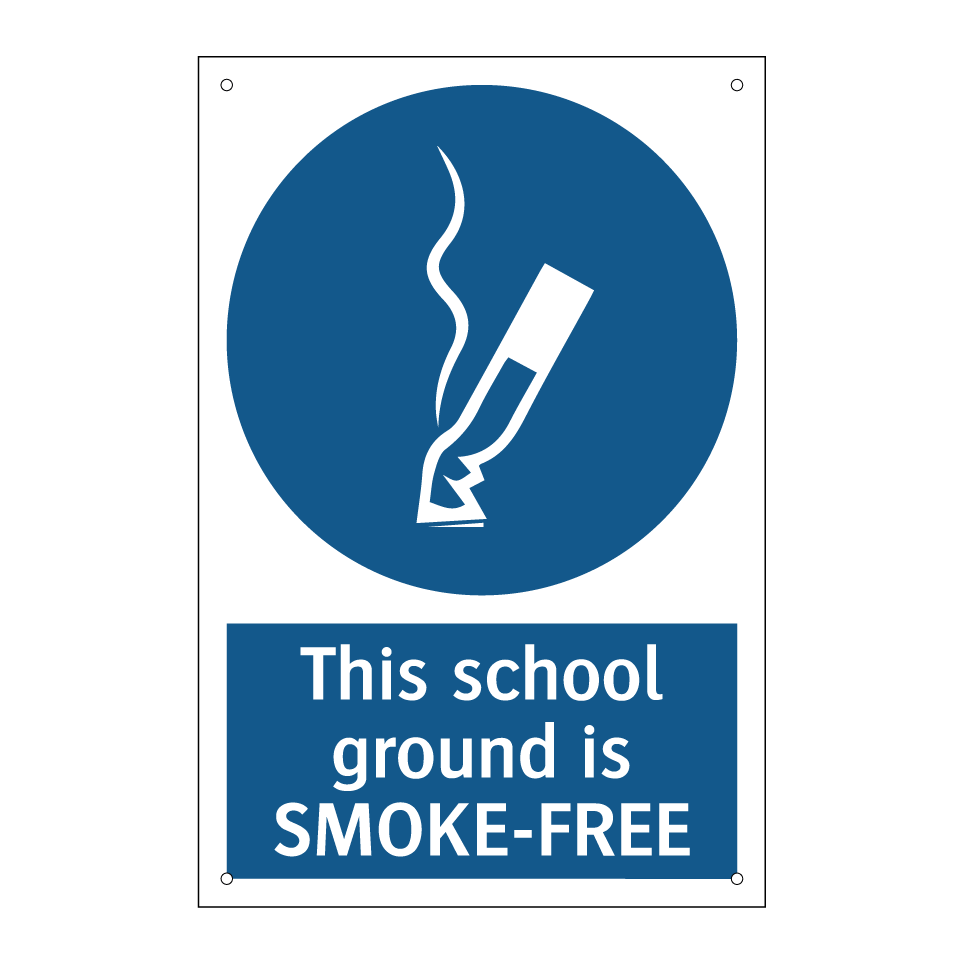 This school ground is SMOKE-FREE