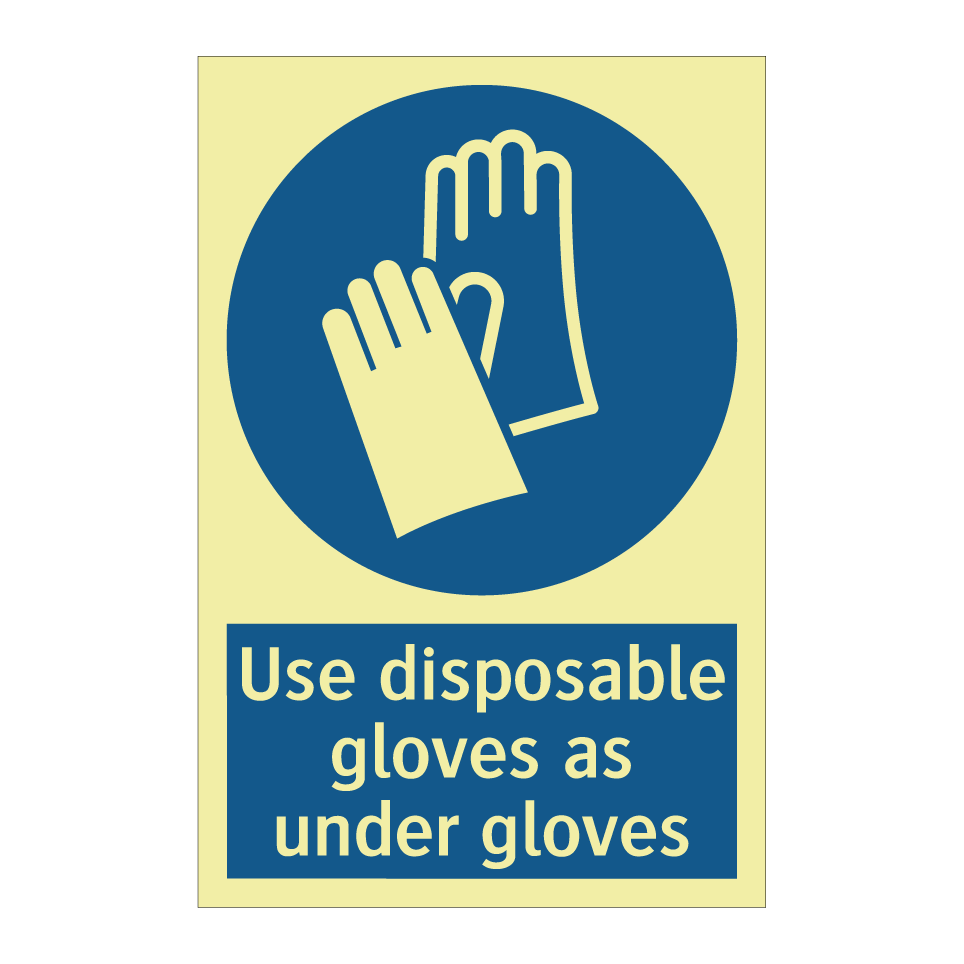 Use disposable gloves as under gloves