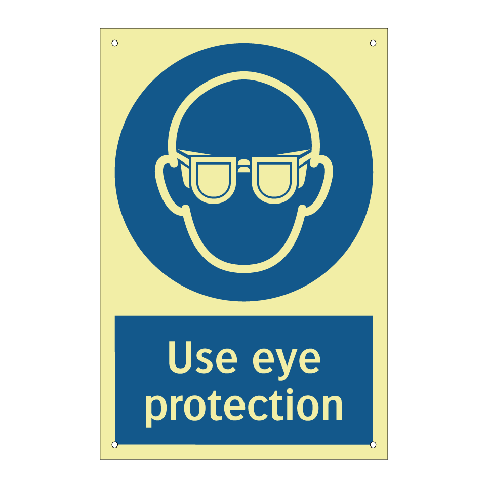 Use eye protection
