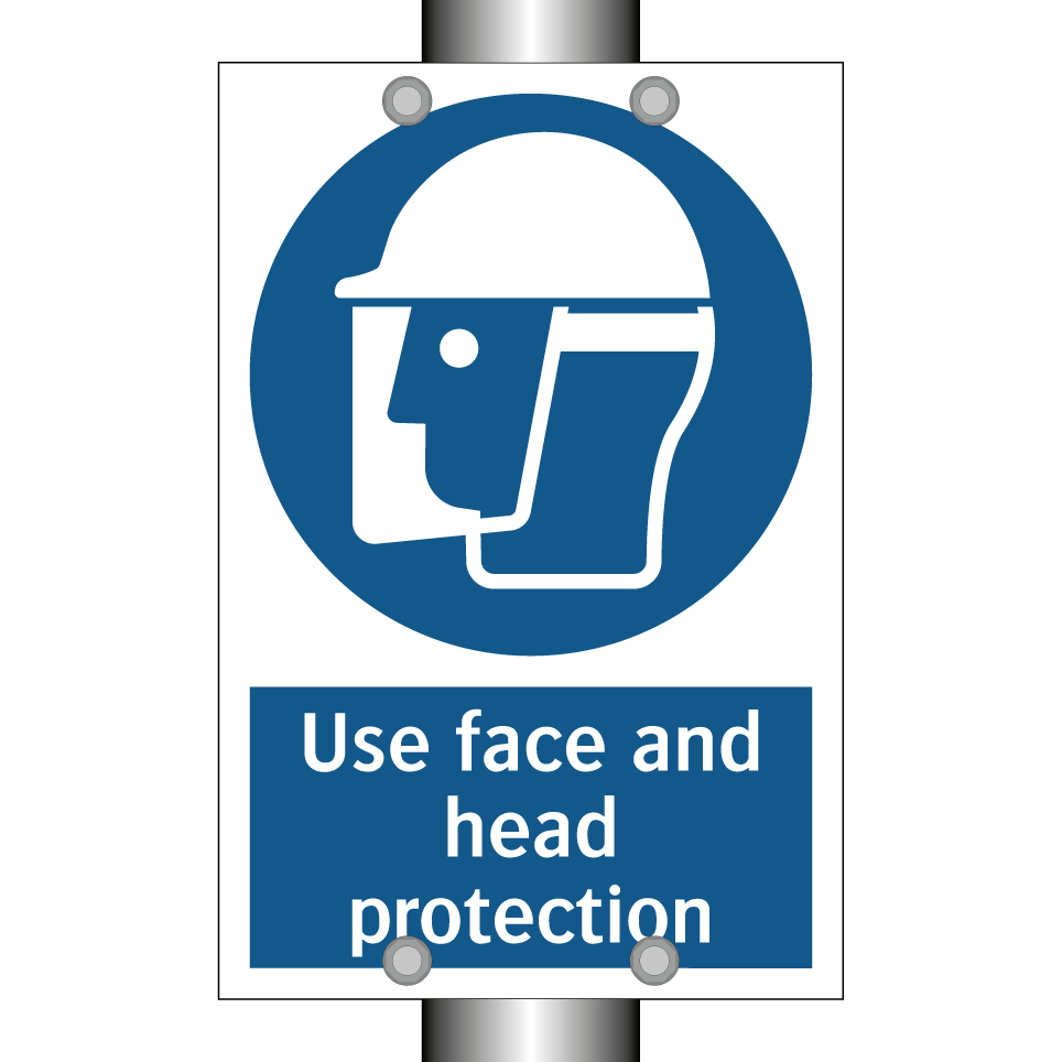 Use face and head protection