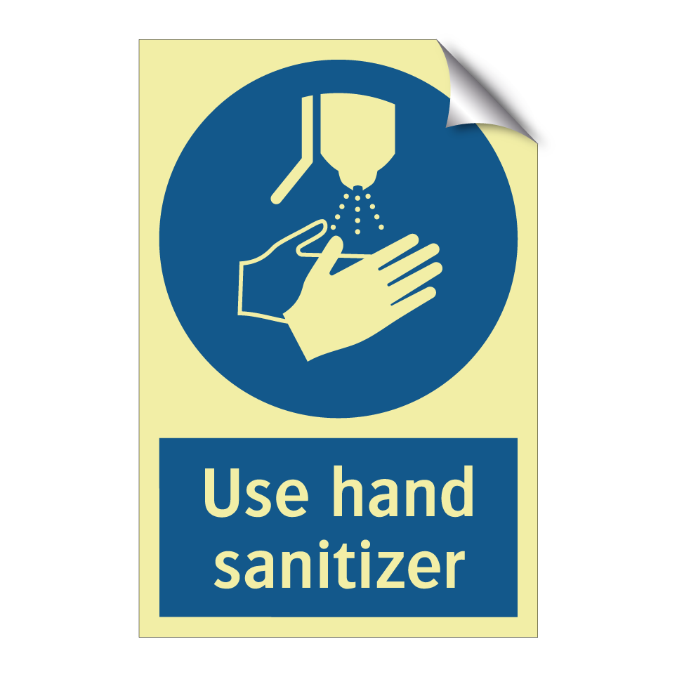 Use hand sanitizer