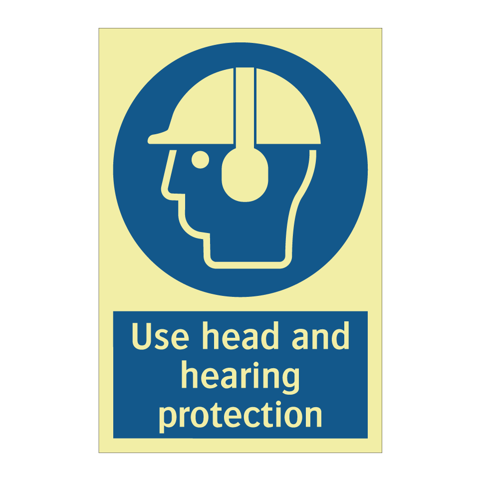 Use head and hearing protection