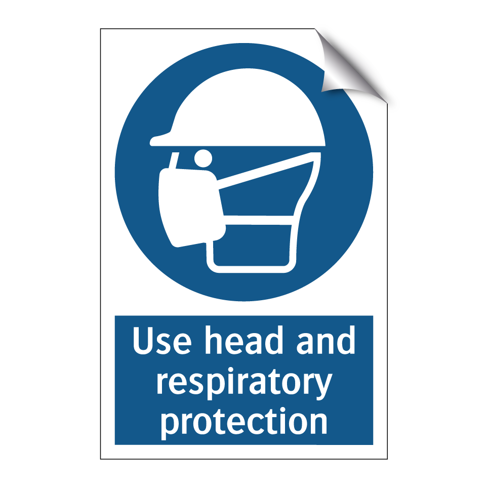 Use head and respiratory protection
