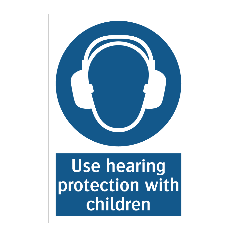 Use hearing protection with children