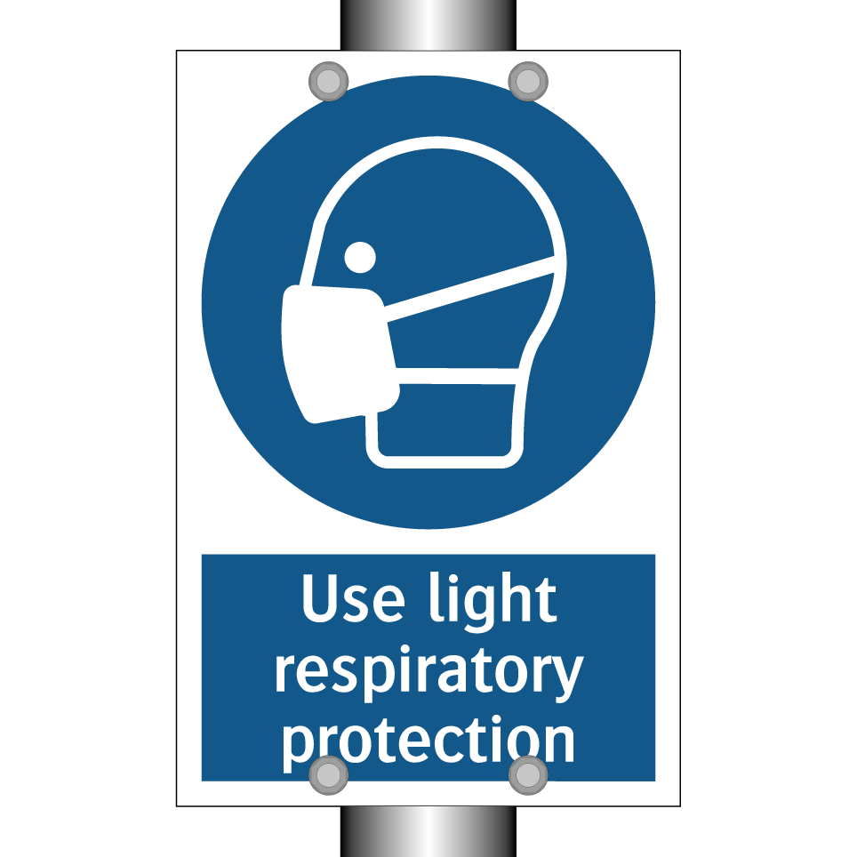 Use light respiratory protection