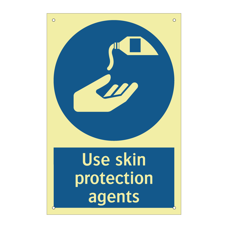 Use skin protection agents