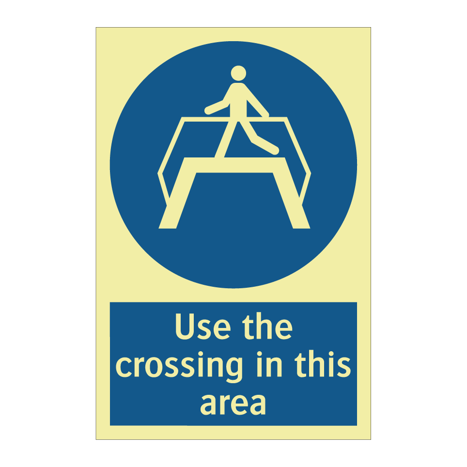 Use the crossing in this area