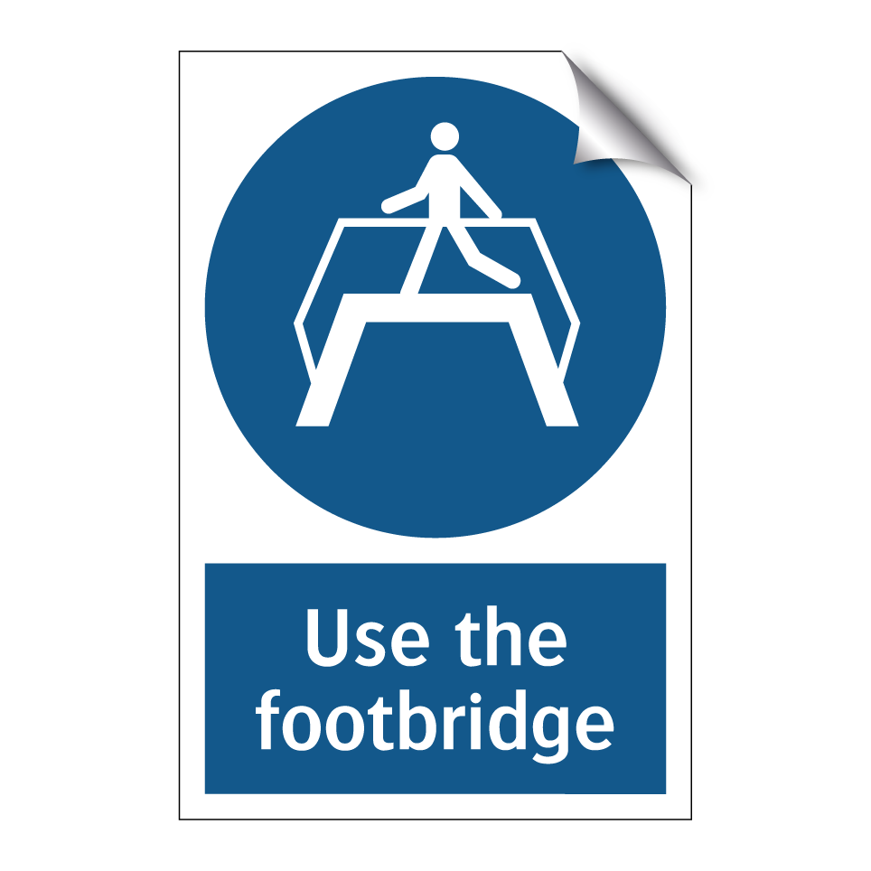 Use the footbridge