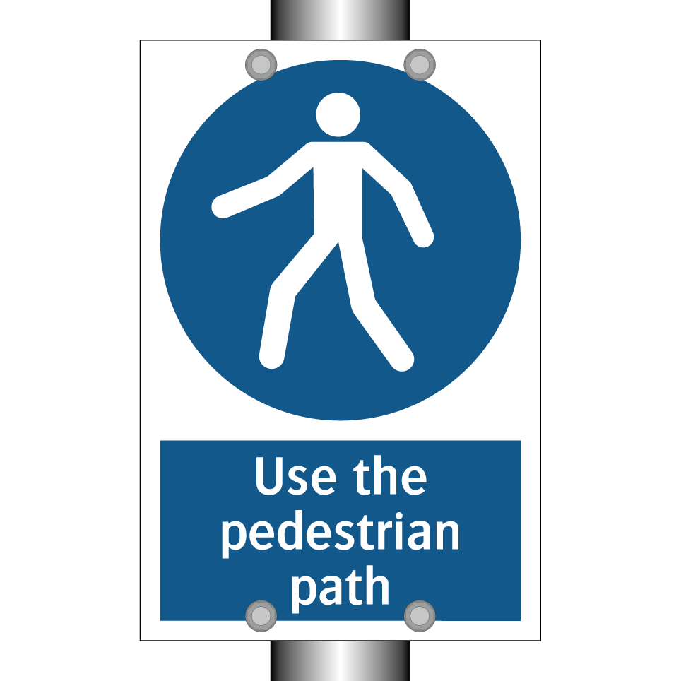 Use the pedestrian path