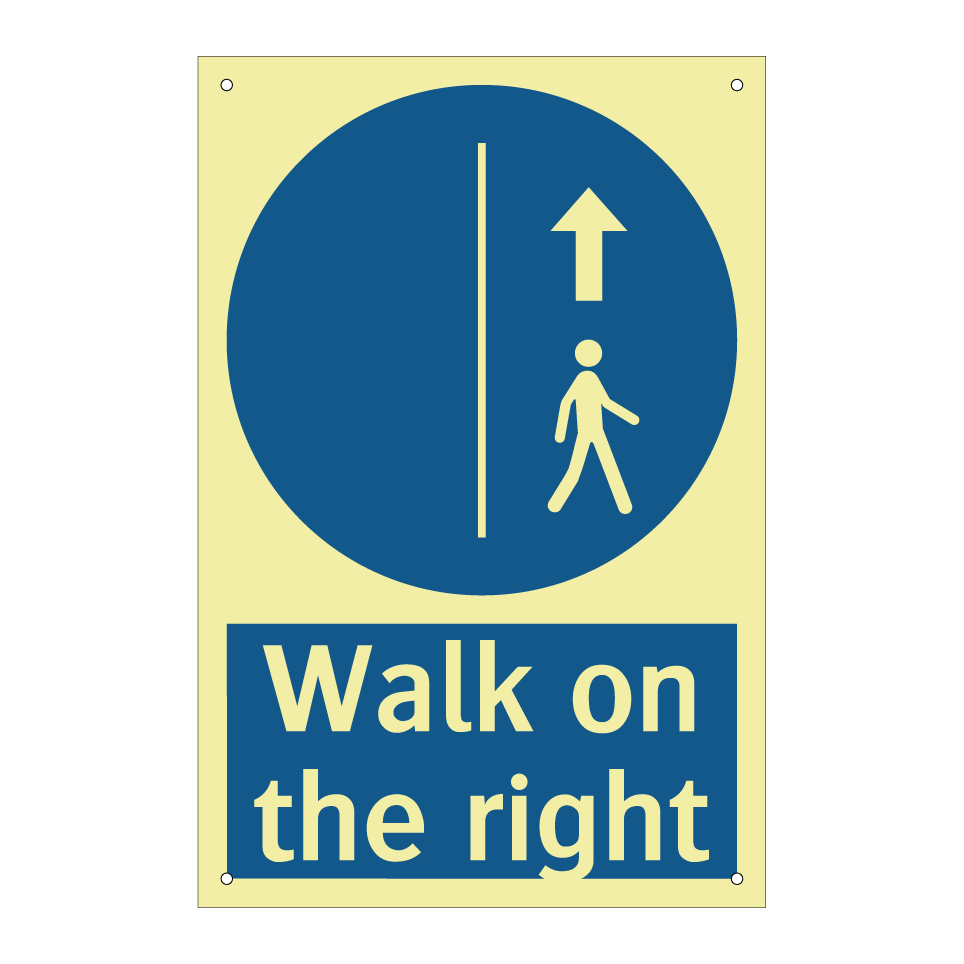 Walk on the right