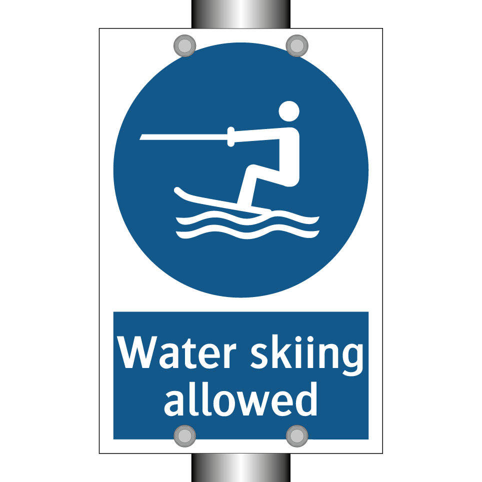 Water skiing allowed