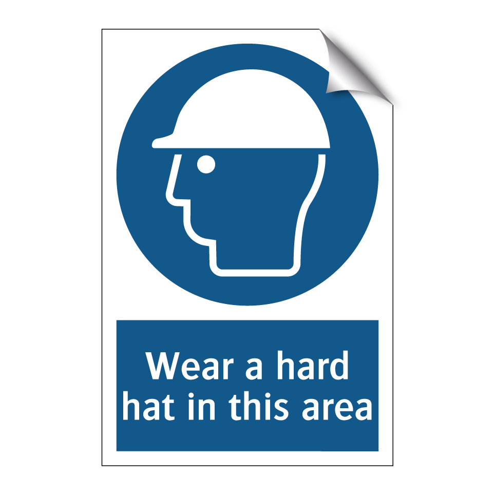 Wear a hard hat in this area
