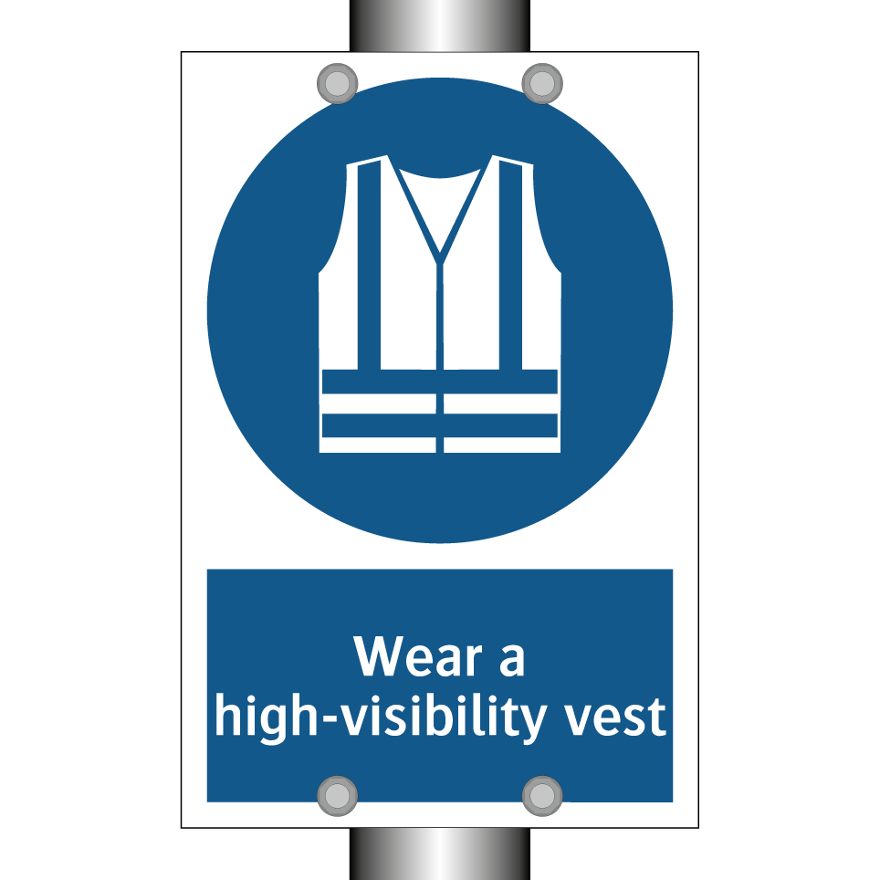Wear a high-visibility vest