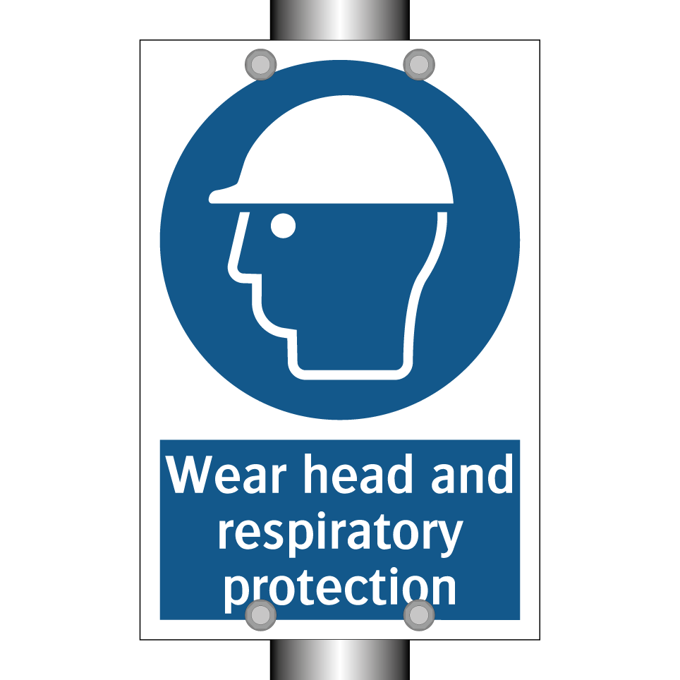 Wear head and respiratory protection
